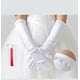 thumbnail image 2 of Vestido de princesa para niñas, vestido de boda, guantes para niños, guantes largos de cinco dedos blancos, guantes pequeños para niñas de flores para bodas, 2 of 5