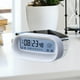 thumbnail image 3 of Reloj despertador digital de escritorio multifuncional con temperatura y humedad constantes Blanco, 3 of 7