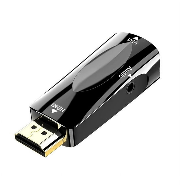 Convertidor de HDMI a VGA, adaptador de HDMI para pantalla de computadora, conector VGA a HDTV