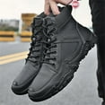 thumbnail image 4 of jjayotai Shoes for Men Men'S Casual High-Top Leather Shoes Warm Short Boots, Trendy Men'S Shoes Rollbacks, 4 of 9