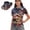 250th Anniversary American Flag, variant on Pink Polka Dots Women's Short Sleeve Golf Shirt and Sun Visor Hat Set Moisture Wicking Quick Dry Fabric Adjustable UV Protection Sun Hat for Golf Tennis Outdoor Sports Hiking Running
