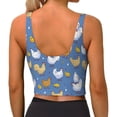 thumbnail image 3 of Naloa Chicken Family Sports Bras for Women, High Support Bra with Removable Pads, Comfortable - X-Large, 3 of 9