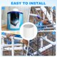 thumbnail image 5 of Uxcell 2-Pack 3 Inch PVC Pipe Fitting Pipe Coupling Adapter, Conectores de Socket x Socket Sch40 para Uso Industrial [Blanco], 5 of 7