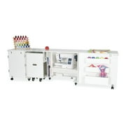 Arrow Sewing Aussie Dual Rail Electric Sewing Cabinet, Ash-White