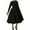 #0275-Black, variant on Women's Vintage Cocktail Dresses 1950s Round Neck Long Sleeve A Line Formal Church Swing Maxi Dress