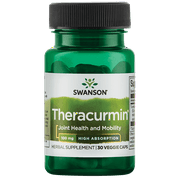 Swanson Theracurmin - Herbal Supplement Supporting Joint Health & Mobility - Formulated for High Absorption - (30 Capsules, 100mg Each)