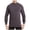 Dark Gray, variant on Men's Long Sleeve Thermal Base Layer Shirt Mid Collar Winter Warm Comfort Fit Top for Cold Weather
