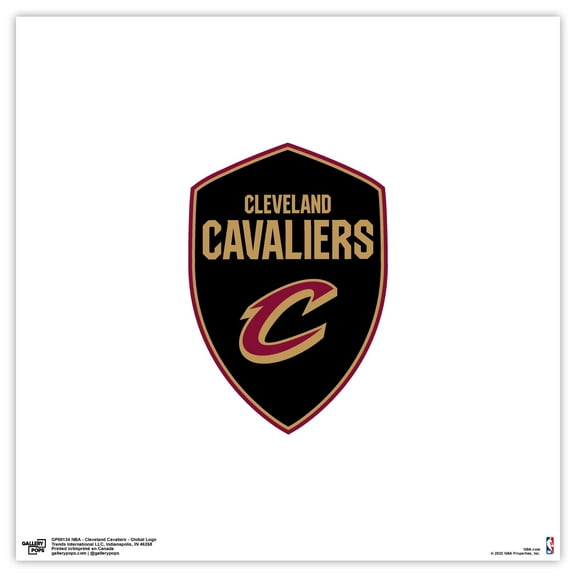 Gallery Pops NBA Cleveland Cavaliers - Global Logo Wall Art, Unframed Version, 12" x 12"