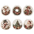 thumbnail image 6 of Christmas Pearl Diamond Painting Suncatcher Kit, Acrylic Round Board with Lace Edge, Christmas Pearls Beads Art Craft, 3D Mixed-Sized Pearl Beads Craft, Festive Window Wall Decor(D), 6 of 6