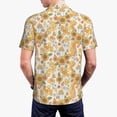 thumbnail image 4 of Daiia Groovy Hippie Flower Mushrooms Pattern Men’s Polo Shirts,Solid Deck Shirt,Classic Fit, Breathable Cotton Polo for Casual and Sport Wear-4X-Large, 4 of 9