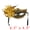 Gold Black, variant on Unique Bargains Venetian Masquerade Side Flower Rose Eye Mask for Party Purple 6.3" x 4.3"