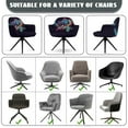 thumbnail image 6 of Xoenoiee Turtle Paint Splatter Print Stretch Back Dining Chair Covers with Armrest Accent Chair Cover Slipcover with Arm, Washable Upholstered Arm Dining Chair Protector for Dining Living Room, 6 of 7