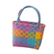 thumbnail image 5 of Bolso de mano tejido, lavable, multiusos, moderno, ideal para compras navideñas y citas. violeta rosa, 5 of 9
