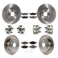 thumbnail image 1 of Transit Auto Front Rear Hub Bearings Assembly Disc Brake Rotors and Ceramic Pads Kit (10Pc) for Car Chrysler Sebring Dodge Stratus - Left Right Side (Driver Passenger) KBB-119314, 1 of 11