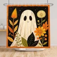 thumbnail image 3 of Tchckioa Shower Curtain for Apartment,Halloween Ghost Waterproof Hooks Bath Curtain,60x72 Inch, 3 of 8