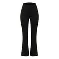 thumbnail image 4 of SNKSDGM Women's Plus Capri Pants for Women Jeans Black Pants for Women Petite Short Women's Fashion Solid Strappy Hem Trousers Sporty Gym Athletic Fit Jogger Pants, 4 of 4