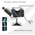 thumbnail image 5 of OmySalon All Purpose Salon Chair with Reclining Back, Stylist Chairs for Salon, Hydraulic Barber Chair Heavy Duty Hair Chair for Shampoo Makeup Threading Waxing, 5 of 9