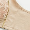 thumbnail image 4 of MDUKONU Bras for Women Women's Lace Push-up Bra - for Seeking Effortless Style and Comfort Beige 44, 4 of 5