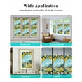 thumbnail image 6 of Window Privacy Film Summer Lemon Stained Glass Window Film Decorative Sun Block Window Cover Coastal Ocean Beach Mountain Town Window Clings Static Adhesive Sticker for Bathroom 23.6"x78.7", 6 of 7