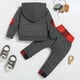 thumbnail image 3 of Ropa para bebé niño, sudadera con capucha de manga larga con estampado de letras divertidas y pantalones, 3 of 5