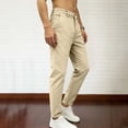 thumbnail image 4 of Mifsaly Chino Pants for Men Straight Leg Slim Fit Stretch Tapered Trousers Business Casual Pant with Pockets XL, 4 of 9