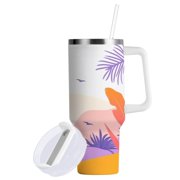 Desert Oasis Insulated Tumblers 40oz Double-Walled Stainless Steel Water Bottles Car Handle
