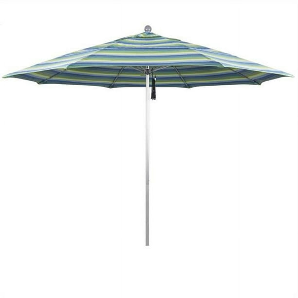 California Umbrella ALTO118002-5608-DWV Venture Silver Market Parapluie, Seville Bord de Mer - 11 Pi x 8 Côtes