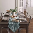 thumbnail image 3 of Brush Nostalgic Line Overlay Modern Home Kitchen Dining Tablecloths Wedding Party Table Decoration Table Runner, 3 of 5