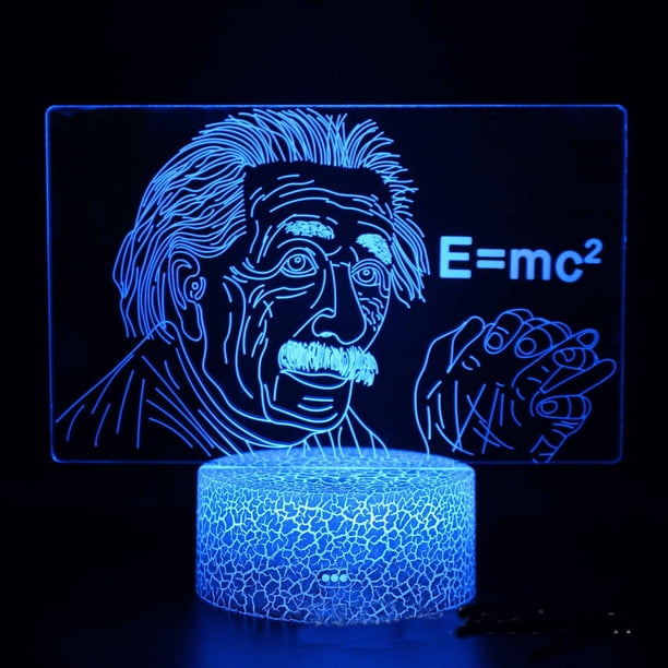 Lámpara nocturna Einsteins Anime Decor 3D Illusion con USB