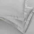 thumbnail image 5 of Superior Cotton Blend 600 Thread Count Duvet Cover Set, King/ California King, Platinum, 5 of 5