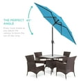 thumbnail image 4 of Best Choice Products 7.5ft Heavy-Duty Outdoor Market Patio Umbrella w/ Push Button Tilt, Easy Crank, Sky Blue, 4 of 8