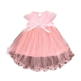 thumbnail image 2 of Little Girls' Mesh Tull Dress Sleeveless Flower Party Ball Gown, 2 of 6