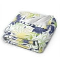 thumbnail image 2 of ZICANCN Anti-Pilling Flannel Bed Throw Blankets Abstract Flower Pattern , Couch Ultra Soft Micro Fleece Sofa Bed Camping Travel Blanket for Adults 50"x40", 2 of 8