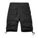 thumbnail image 4 of pstuiky Pantalones cortos para hombre, Pantalones cortos cargo para hombre, para correr, con múltiples bolsillos, cintura elástica, de algodón, para senderismo. Pantalones cortos cargo, 4 of 4
