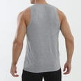 thumbnail image 5 of LEKWK Tank Tops for Men Running Sleeveless Crew Neck Muscle Tank Slim Fit Geometric Jacquard Breathable Workout Gym Athletic Tops Gray M, 5 of 6
