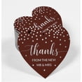 thumbnail image 2 of Inkdotpot Pack Of 100 Thanks From The New Wedding Favor Paper Tags Craft Real Silver Foil Hang Tags, 2 of 6