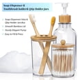 thumbnail image 3 of Set de accesorios de baño SGHUO Bamboo 4 piezas, 3 of 8