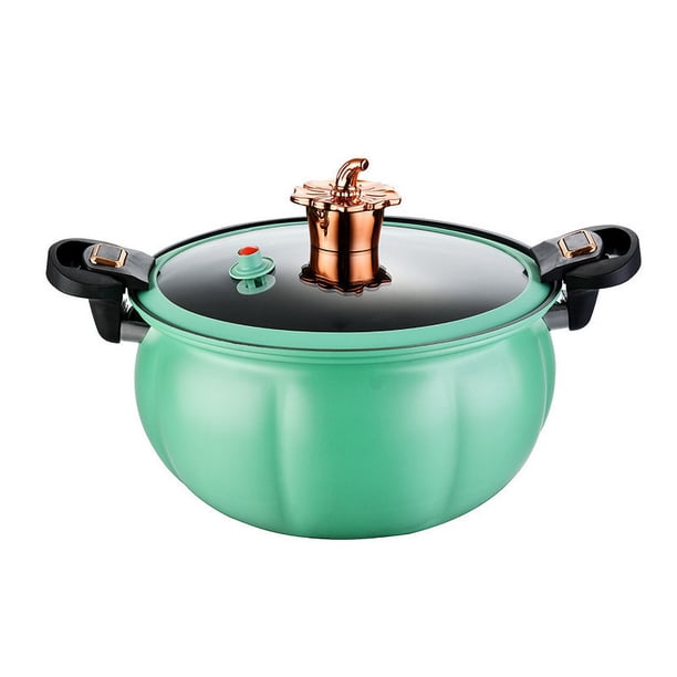 Olla de calabaza para el hogar, olla de sopa de micropresión de gran capacidad, olla esmaltada de alto valor de color, olla de cocción a micropresión multifuncional