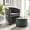 Gray, variant on Modway Divulge Performance Velvet Arm Chair and Ottoman Set in Gray