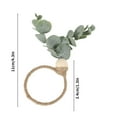 thumbnail image 3 of Dining Room Table Set,Napkin Rings Set of 6 Spring Easter Napkin Rings Leaf Napkin Rings Boho Napkin Rings Wood Bead Napkin Ring for Weddings Christmas Party Table Decoration, 3 of 9