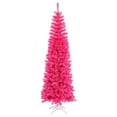 thumbnail image 1 of Pink Pencil Dura-Lit Christmas Tree with Pink Lights, 7.5 ft. x 34 in., 1 of 1