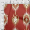 thumbnail image 2 of oneOone Cotton Poplin Twill Light Brown Fabric Asian Ikat Craft Projects Decor Fabric Printed By The Yard 56 Inch Wide, 2 of 4