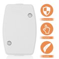 thumbnail image 4 of OULII Weatherproof Plastic Junction Box for Outdoor Storage Use White Impact Resistant 2 Pcs, 4 of 6