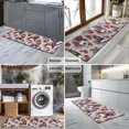 thumbnail image 2 of Beige Skull Crow Flower Pattern Kitchen Rug Mat,Kitchen Runner Rugs Non Skid Washable,Decorative Kitchen Floor Mats for Kitchen,Sink,Laundry,17"X47", 2 of 5
