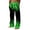 Green, variant on ZVNAΖH Mens Flame Print Pants Sweatpants Drawstring Elastic Waist Straight Leg with Pockets Casual Party Halloween