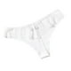 thumbnail image 5 of Qarigey Bragas de tiro bajo Tanga Ropa interior de mujer Tanga Sexy Atractiva Mano de obra fina Elasticidad Ahuecada Blanco M Blanco METRO 2Conjunto, 5 of 6