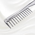thumbnail image 2 of Metallic Wide Tooth Comb with Handle, 2 of 3
