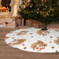 thumbnail image 6 of Sikiie Squirrel Giving A Gift 30-48 inches {designName} Print Christmas Tree Skirt Snowman Xmas Tree Skirt with Edge Christmas Decorations for Holiday Party, 6 of 7