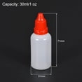 thumbnail image 2 of Uxcell Plastic 30ml/1 oz Small Mouth Drop Bottle Red, 10 Pack, 2 of 6