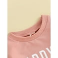 thumbnail image 5 of Bagilaanoe Baby Girl Oversized Romper Sweatshirt Newborn Long Sleeve Bodysuits Letter Print Pullover 3M 6M 12M 18M 24M Infant Casual Tee Tops, 5 of 9